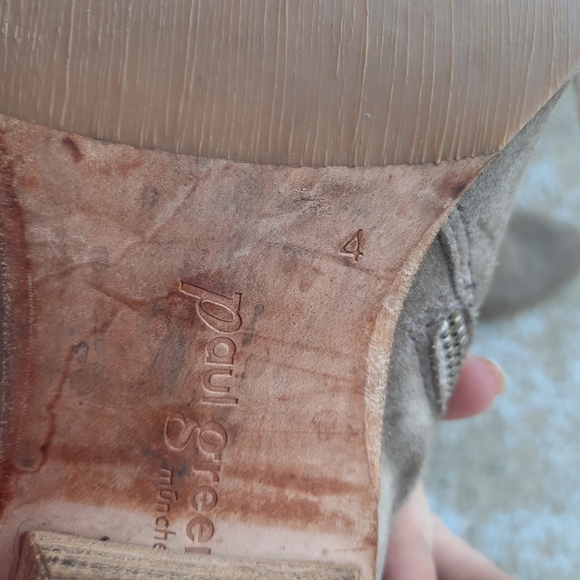 🌟 Paul green munchen suede ankle booties size 6.5 tan - Picture 9 of 10